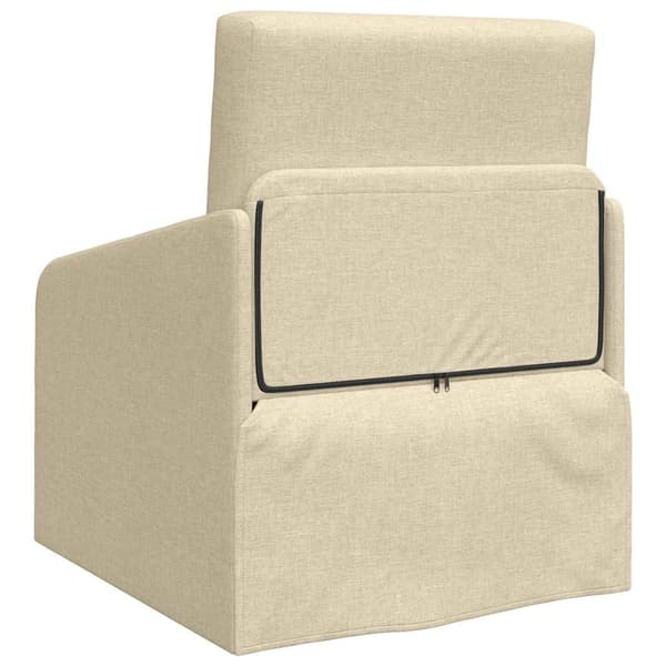 vidaXL Sovesofa 60cm Creme Stof