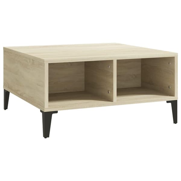 vidaXL sofabord 60x60x30 cm spånplade sonoma-eg