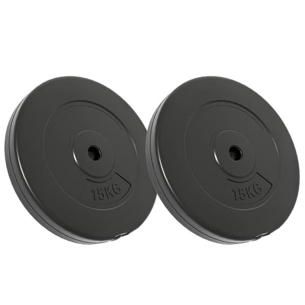 vidaXL vægtskiver 2 stk. 30 kg cement