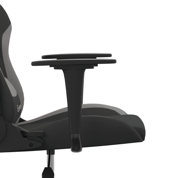 vidaXL gamingstol med massagefunktion sort og lysegrå