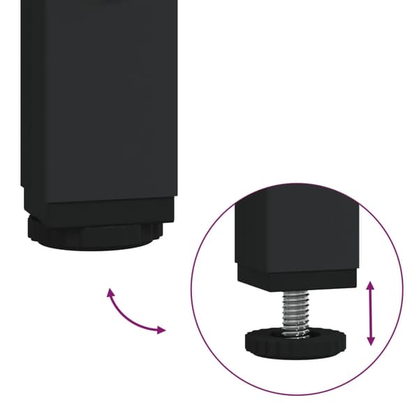 vidaXL printerstativ 40x30x31 cm konstrueret træ røget egetræ