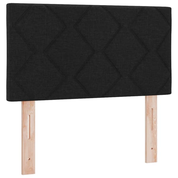 vidaXL Hovedgærde Sort 80 cm Stof