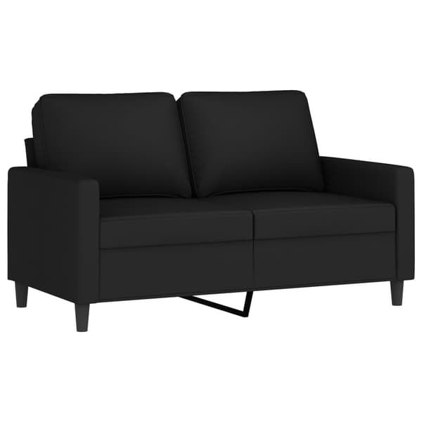 vidaXL sofasæt 2 dele med hynder velour sort