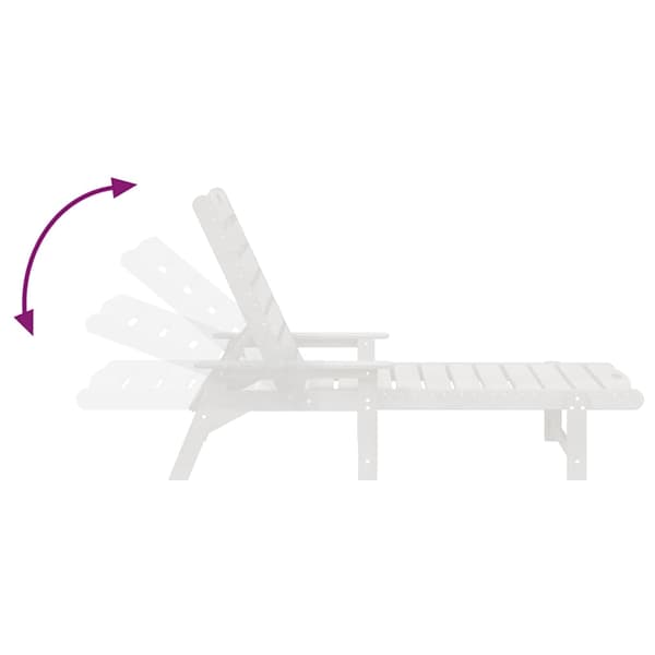 vidaXL Solstol 3 pcs Hvid Polyethylen