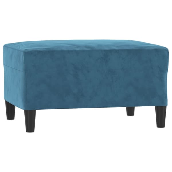vidaXL sofasæt 4 dele med puder velour blå