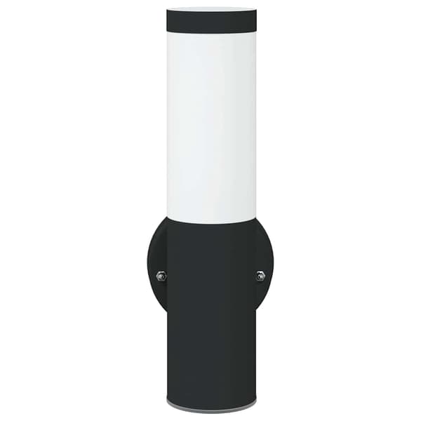 vidaXL udendørslampe sort rustfrit stål IP44