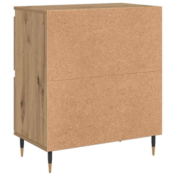 vidaXL Sideboard Artisan Egetræ 60 x 35 x 70 cm