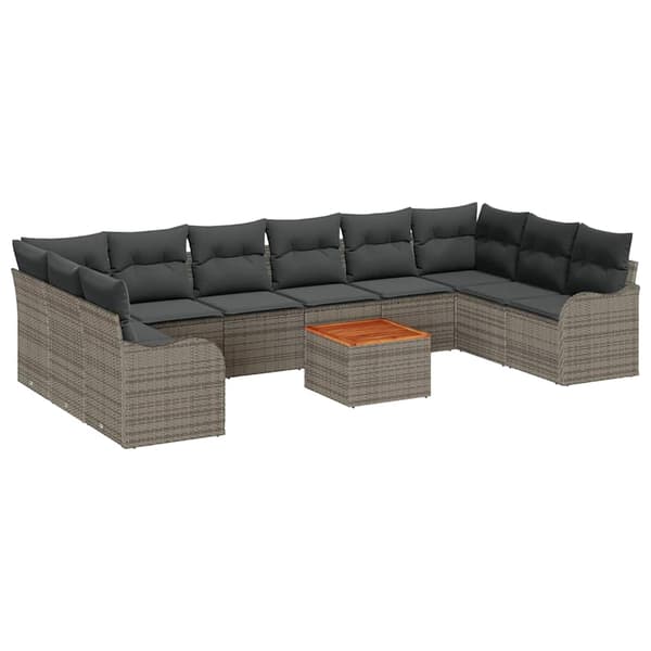 vidaXL Havesofa Sæt 11 pcs Grå