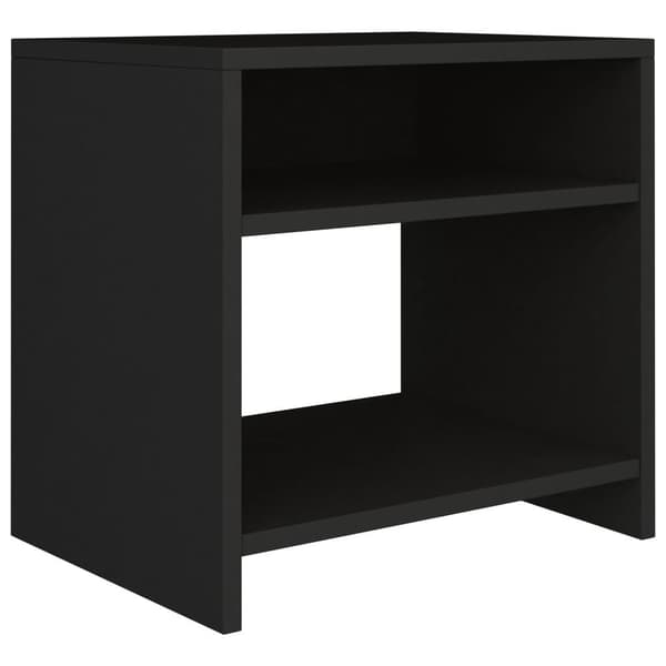 vidaXL sengeskabe 2 stk. 40 x 30 x 40 cm spånplade sort