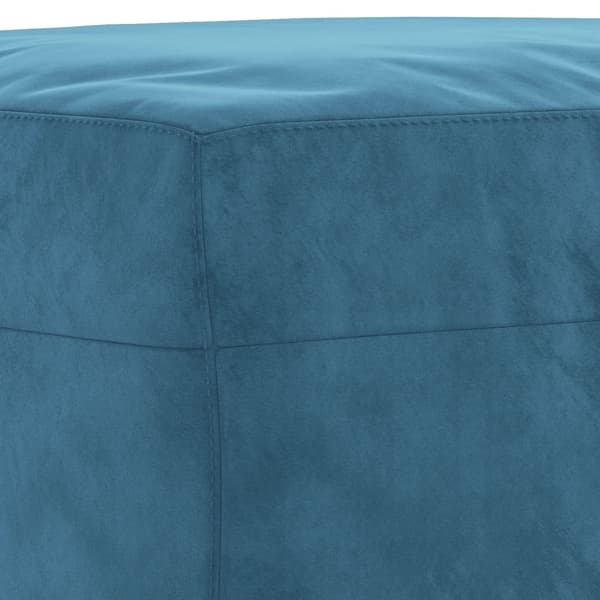 vidaXL sofasæt 4 dele med hynder velour blå