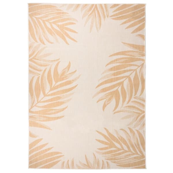 vidaXL Ulkomatto Flatweave 140x200 cm lehtikuvio