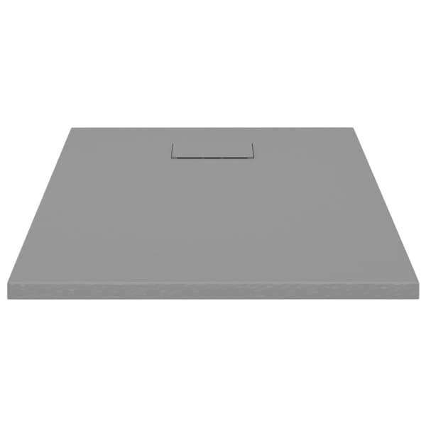 vidaXL brusekar 90x70 cm SMC grå