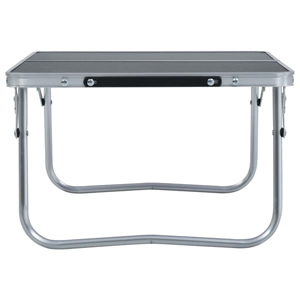 vidaXL foldbart campingbord 60 x 40 cm aluminium grå