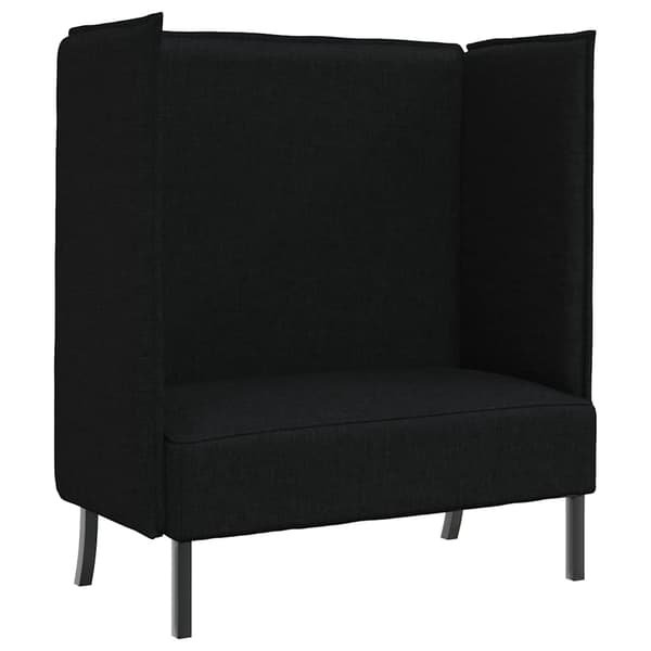 vidaXL Høj ryg sofa 101cm Sort Stof
