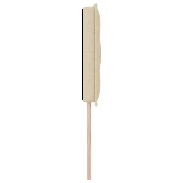 vidaXL Hovedgærde Creme 144 cm Stof