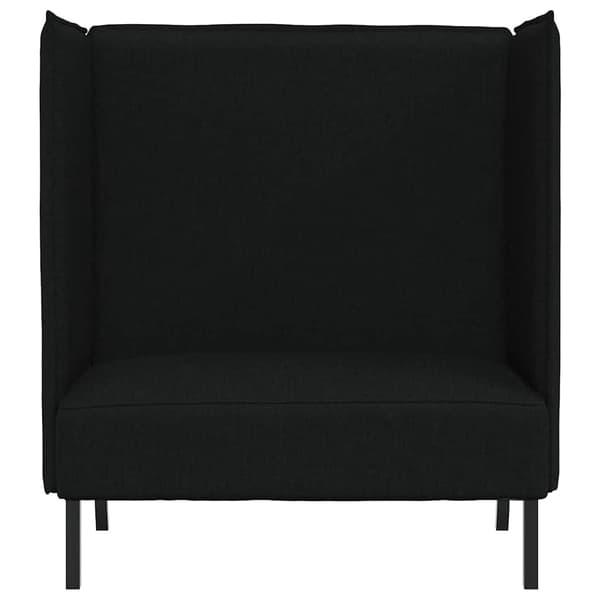 vidaXL Høj ryg sofa 101cm Sort Stof