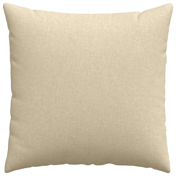 vidaXL Sofapuder 2 pcs Creme 80 x 80 cm Stof