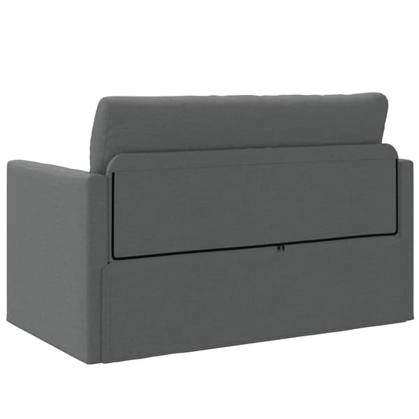 vidaXL Sovesofa 110cm Mørkegrå Stof