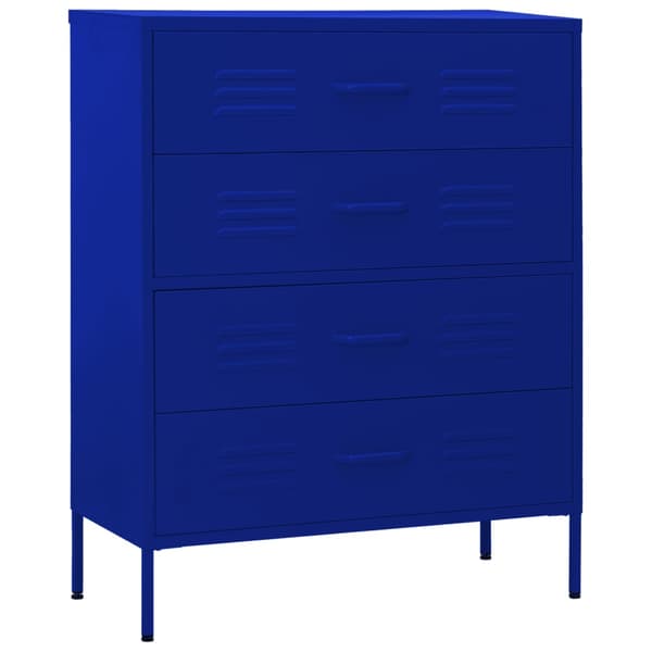 vidaXL kommode 80x35x101,5 cm Marineblå