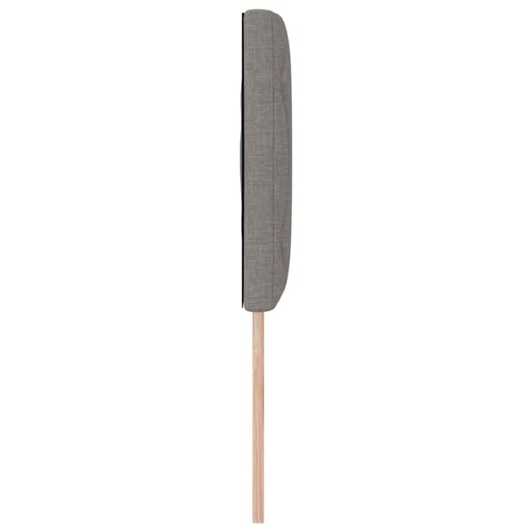 vidaXL Hovedgærde Gråbrun 160 cm Stof