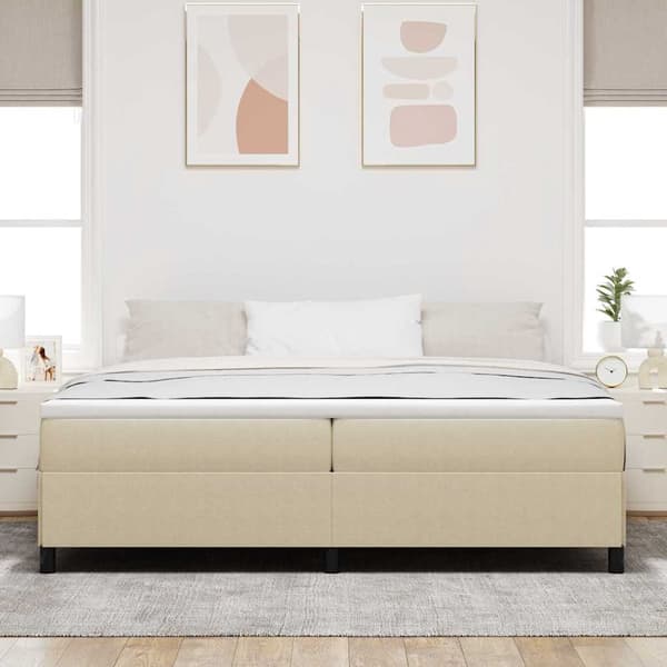 vidaXL Box spring seng Grågrøn 200 x 200 cm Velourstof