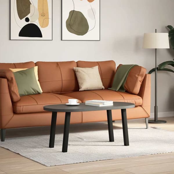 vidaXL sofabordsben 4 stk. sort 42 cm stål
