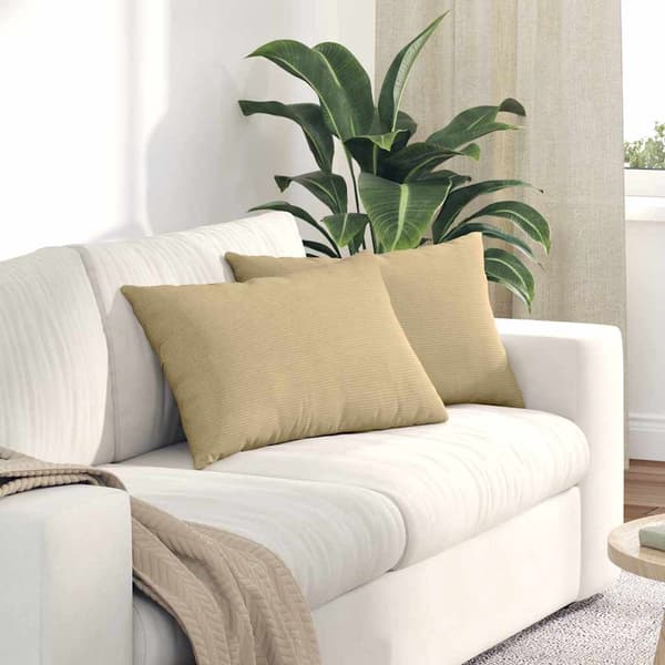 vidaXL Sofapuder 2 pcs Grågrøn 60 x 40 cm Velourstof