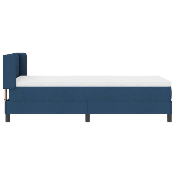 vidaXL Box spring seng med madras Blå 200 x 100 cm Polyester