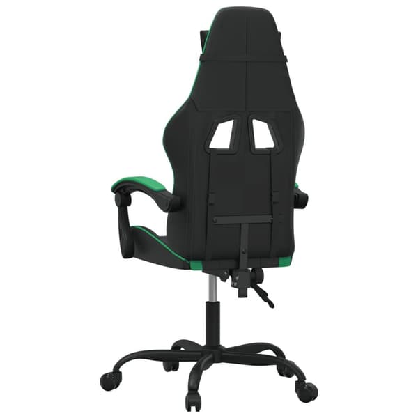 vidaXL gamingstol kunstlæder sort og grøn
