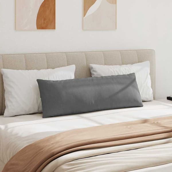vidaXL Sofapuder 2 pcs Mørkegrå 120 x 40 cm Stof