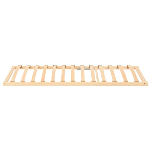 vidaXL Lamelbund Brun 100 x 190 cm Solid bøg