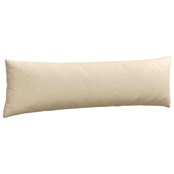 vidaXL Sofapuder 2 pcs Creme 145 x 40 cm Stof