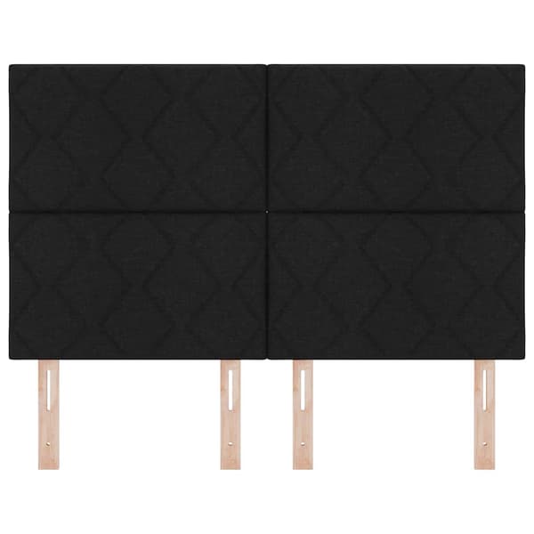 vidaXL Hovedgærde Sort 160 cm Stof