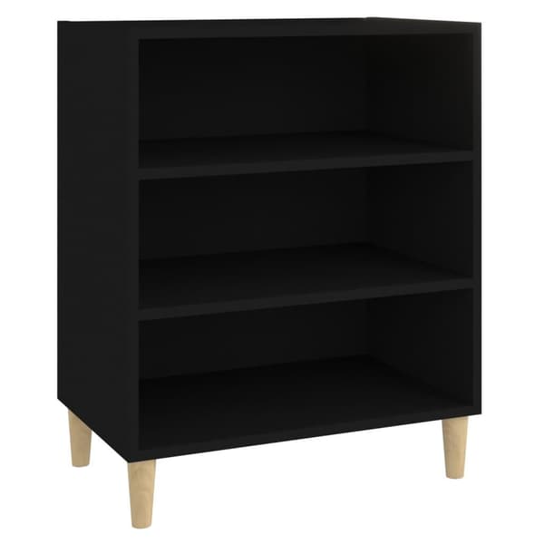 vidaXL skænk 57x35x70 cm spånplade sort