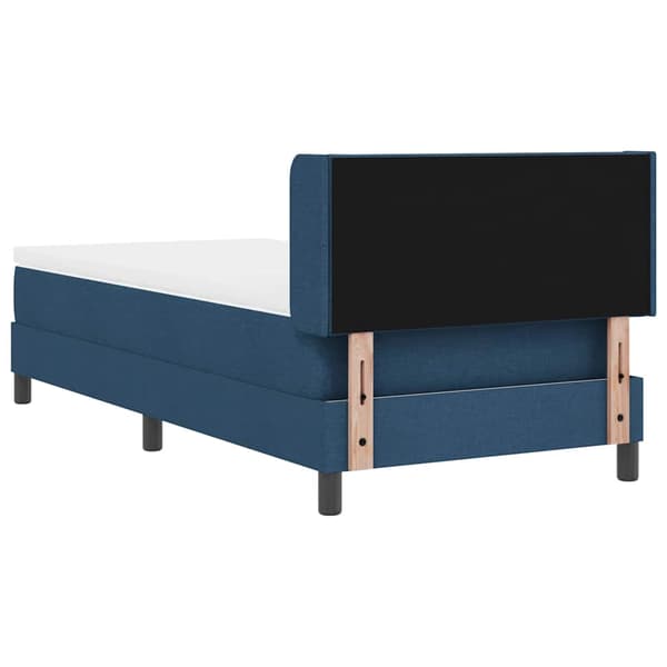 vidaXL Box spring seng med madras Blå 200 x 100 cm Polyester