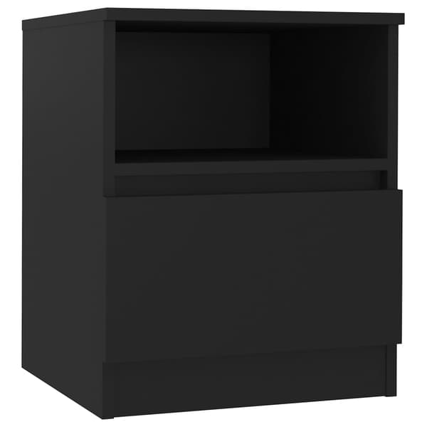 vidaXL sengeskabe 2 stk. 40x40x50 cm spånplade sort