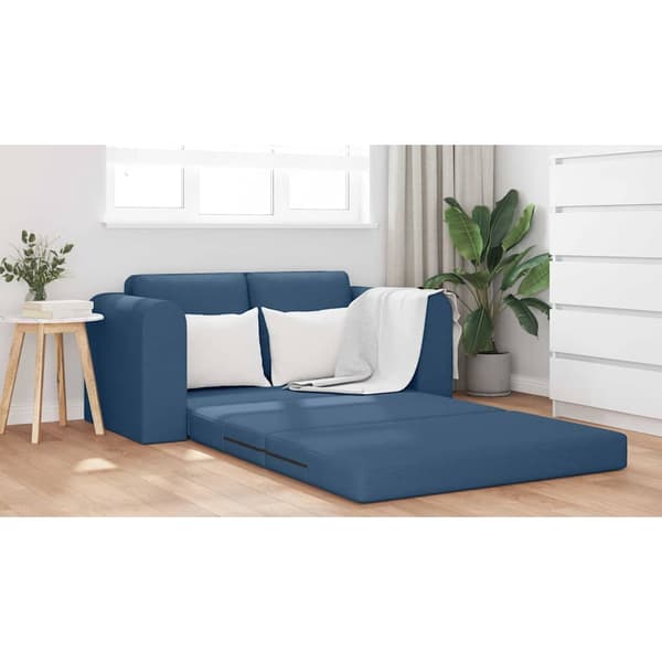 vidaXL Sovesofa 60cm Blå Stof