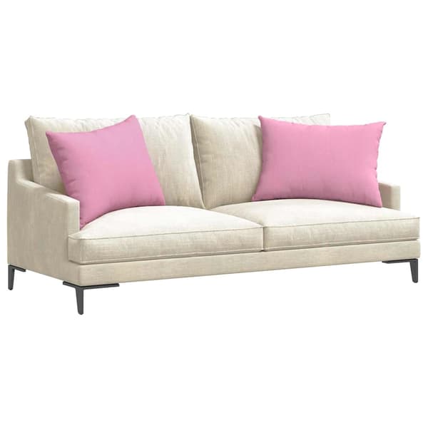 vidaXL Sofapuder 2 pcs Lyserød 70 x 50 cm Stof