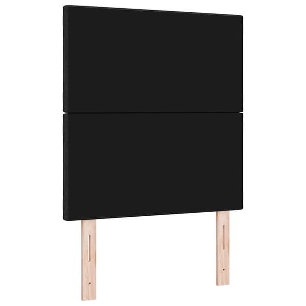 vidaXL Hovedgærde Sort 80 cm Stof