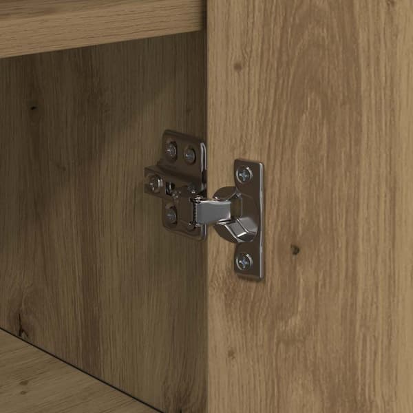 vidaXL Sideboard Artisan Egetræ 35,5 x 35 x 76 cm