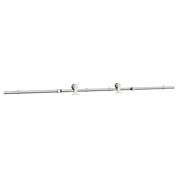 vidaXL hardwarekit til skydedør 200 cm rustfrit stål sølvfarvet