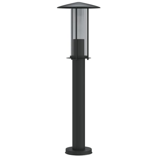 vidaXL udendørs standerlampe 60 cm rustfrit stål sort