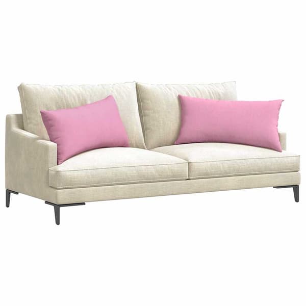 vidaXL Sofapuder 2 pcs Lyserød 80 x 40 cm Stof