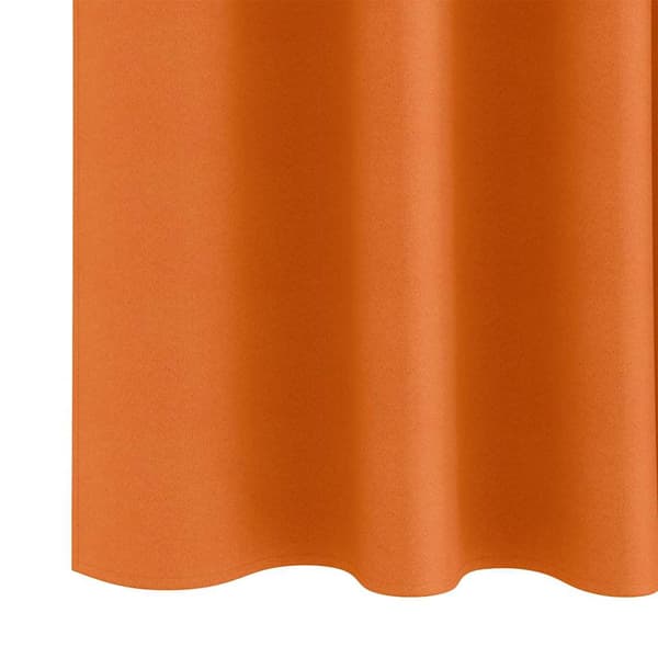 vidaXL Gardiner med gardiner 2 pcs Lys orange Polyester