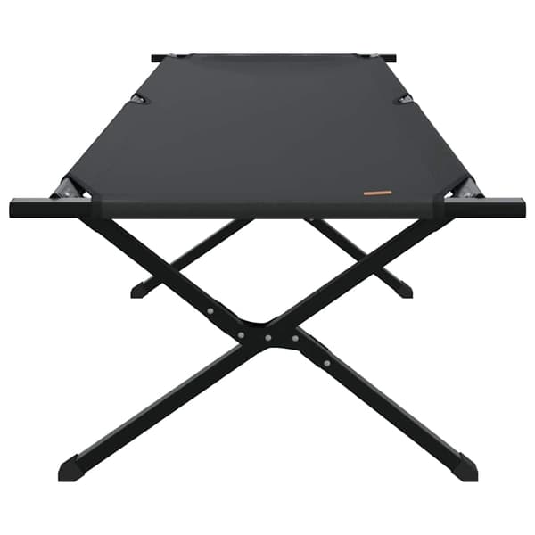 vidaXL Foldende Camping Seng Sort Oxford stof