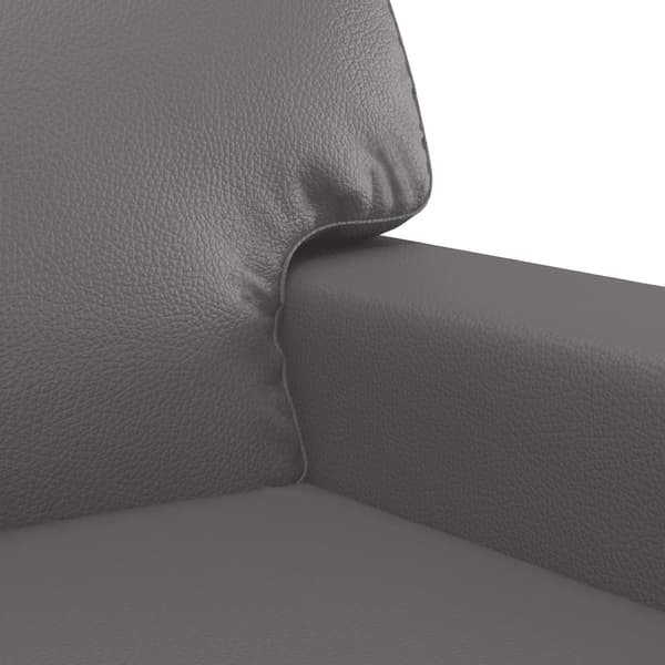 vidaXL sofasæt 2 dele med puder kunstlæder grå