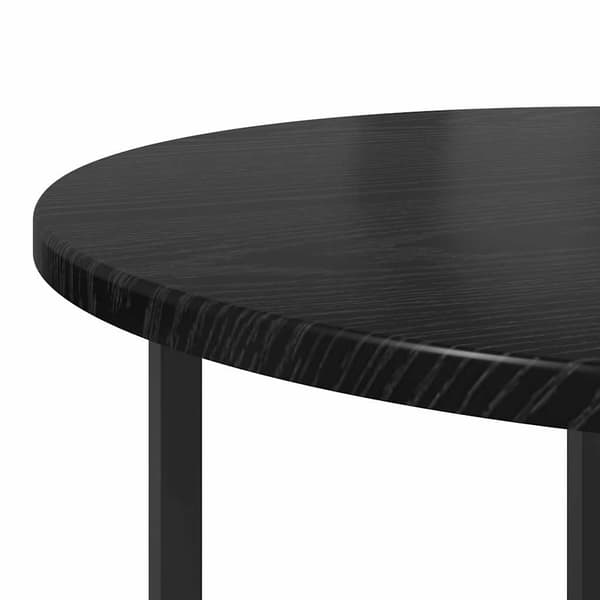 vidaXL Sidebordssæt 2 pcs Sort eg