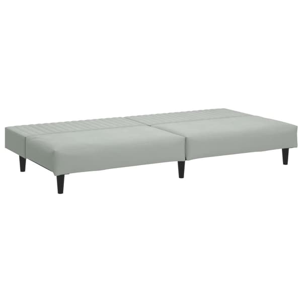 vidaXL sofasæt 2 dele velour lysegrå