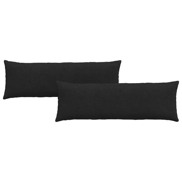 vidaXL Sofapuder 2 pcs Sort 120 x 40 cm Stof
