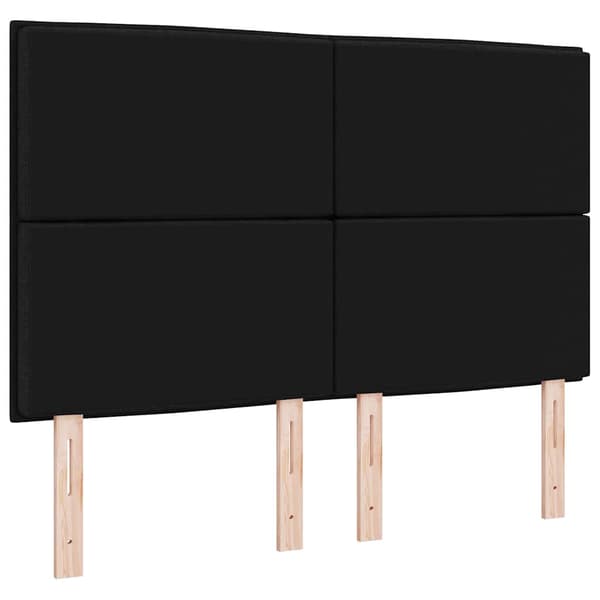 vidaXL Hovedgærde Sort 160 cm Stof